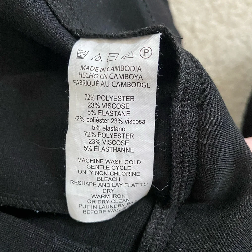 MICHAEL Michael Kors Black Pants with Gold Label Detail - Picture 5 of 7